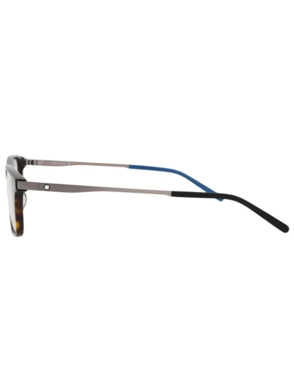 New Montblanc Women's Eyeglasses Square Rectangle Acetate Frame Mens Havana Ey